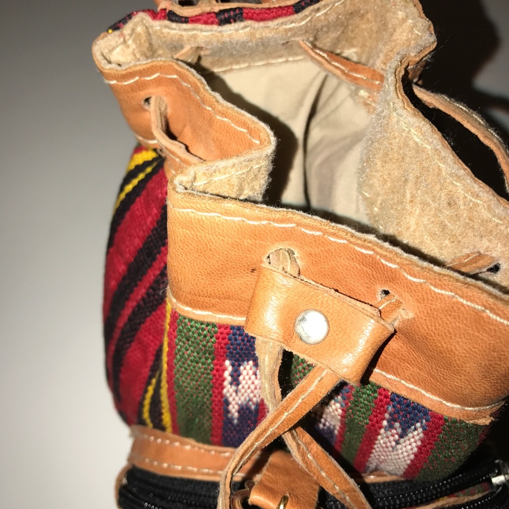 Handmade Aztec style mini backpack - Picture 4 of 4